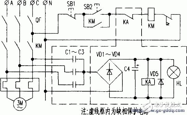 三相电机缺两相为什么不烧 原理_三相电机改两相电机图