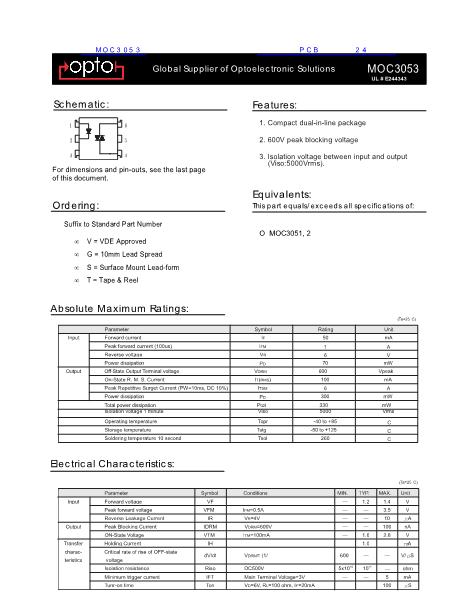 Moc Datasheet Pdf