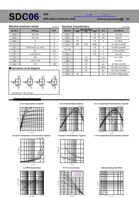 SDC06 Datasheet PDF文件下载 芯片资料查询 维库电子市场网