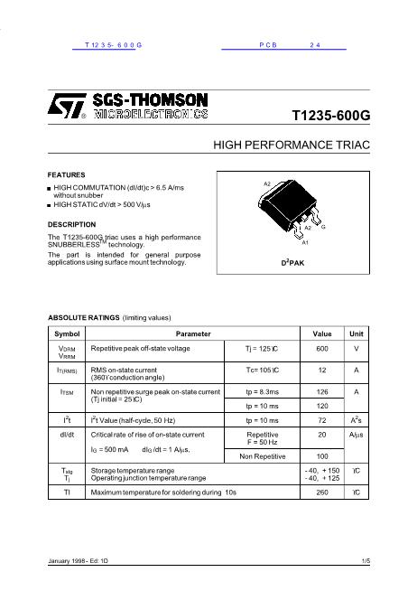 T G Datasheet Pdf