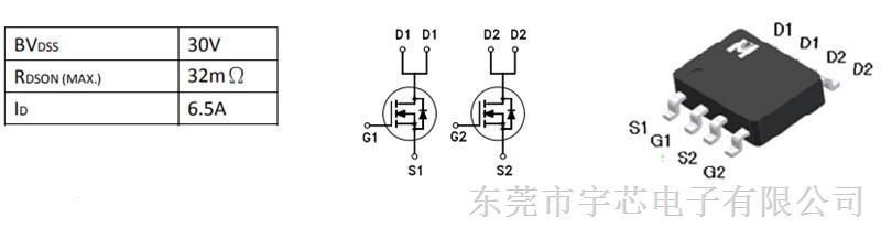 emb32a03g sop-8 双n沟道场效应管 贴片式mos管