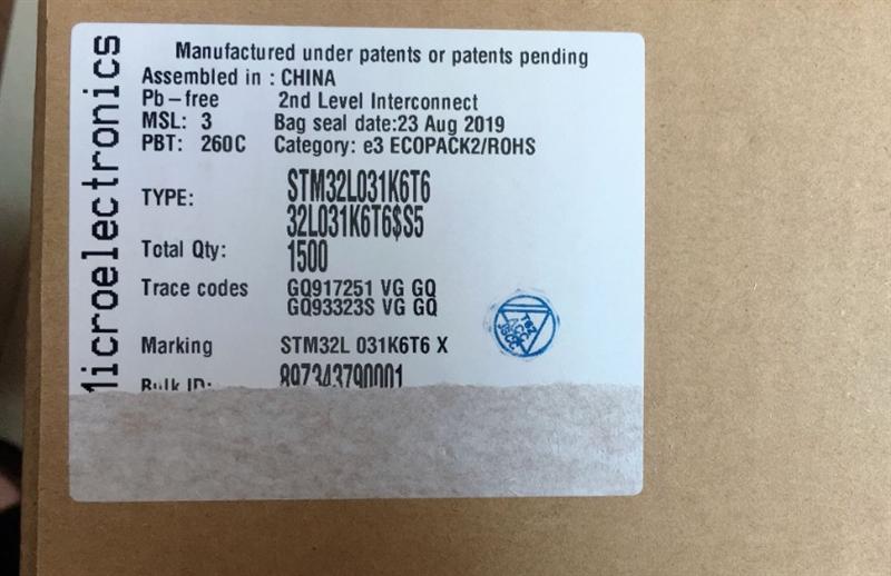 STM32L031K6T6