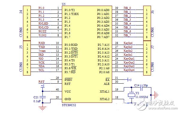单片机RS485通信接口、控制线、原理图及程序教学实例