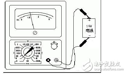 测量电阻：--先将表棒搭在一起短路，使指针向右偏转，随即调整“Ω”调零旋钮，使指针恰好指到0。然后将两根表棒分别接触被测电阻（或电路）两端，读出指针在欧姆刻度线（条线）上的读数，再乘以该档标的数字，就是所测电阻的阻值。例如用R*100挡测量电阻，指针指在80，则所测得的电阻值为80*100=8K。