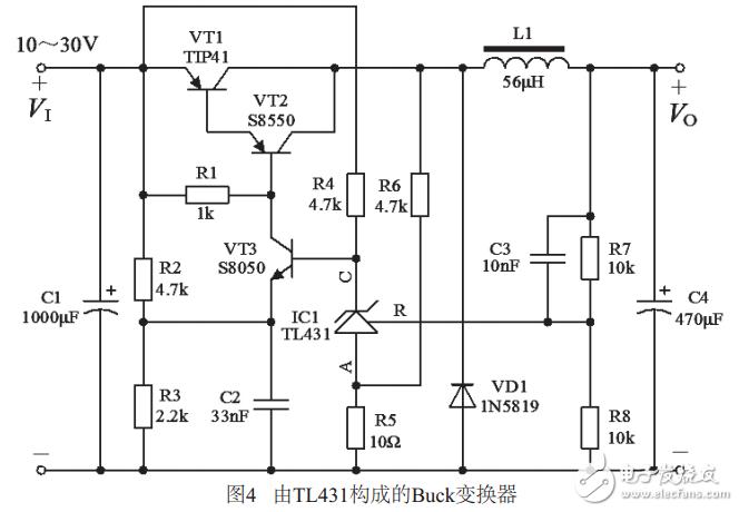 tl431構成的自激式buck變換器