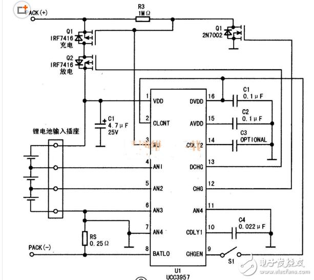 锂电池的保护功能通常由保护电路板和ptc协同完成,保护板由电子元件