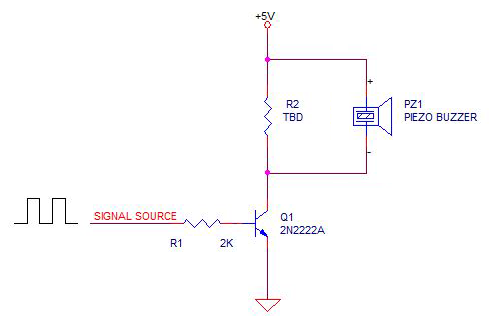 用简单的电路增加压电换能器声输出