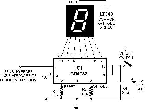 非接触式电源电压指示器