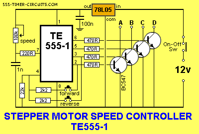 步进电机控制器TE555-1电路图