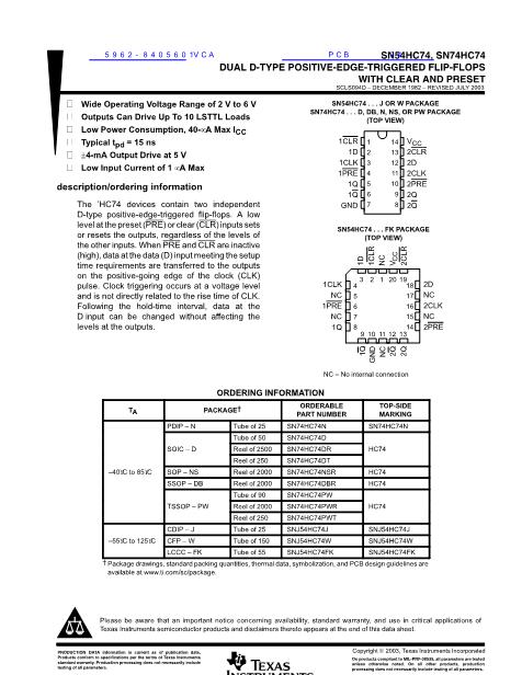 5962-8405601VCA數(shù)據(jù)手冊封面