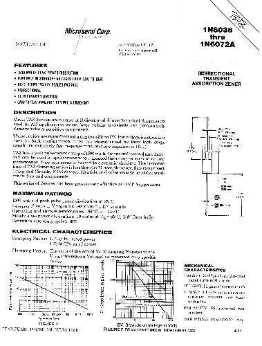 1N6065A數(shù)據(jù)手冊封面