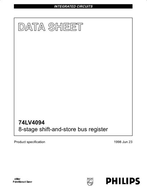 74LV4094D数据手册封面