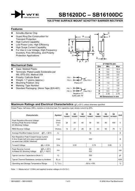 SB16100DC-T3數(shù)據(jù)手冊封面