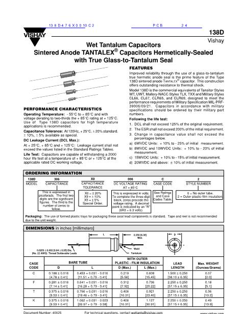 138D數(shù)據(jù)手冊封面