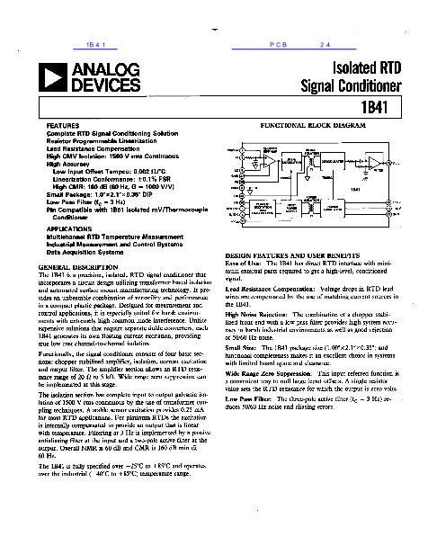 1B41數(shù)據(jù)手冊封面