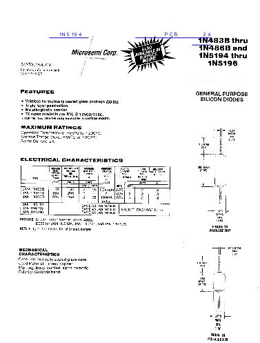 1N5194數(shù)據(jù)手冊封面