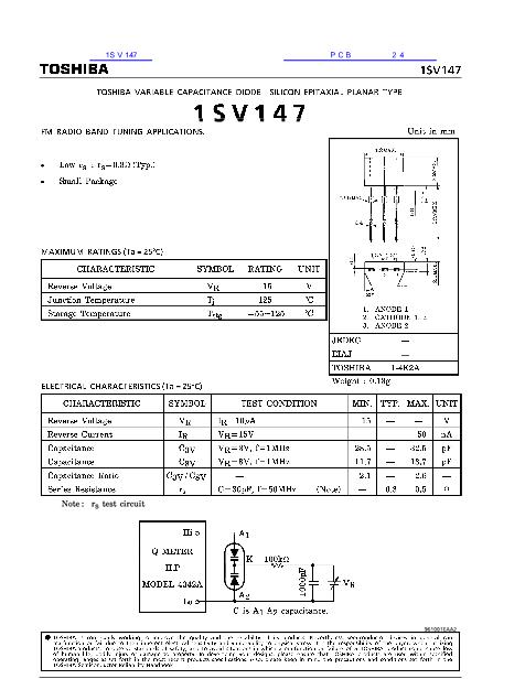 1SV147數(shù)據(jù)手冊(cè)封面