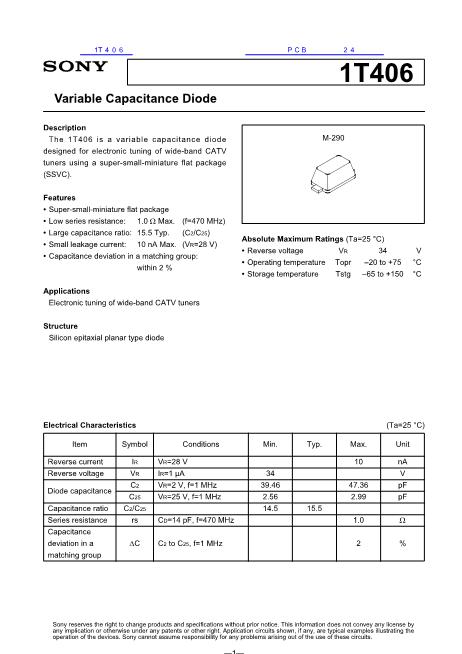 1T406數(shù)據(jù)手冊封面