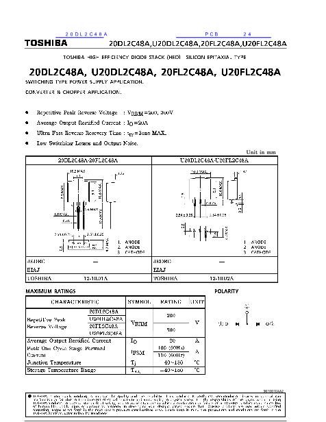 20DL2C48A數(shù)據(jù)手冊封面