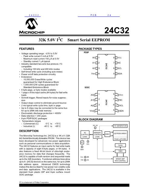 24C32数据手册封面