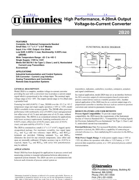 2B20 Datasheet_PDF文件下载_芯片资料查询_维库电子市场网
