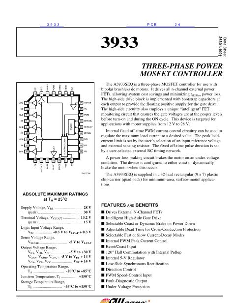 3933数据手册封面