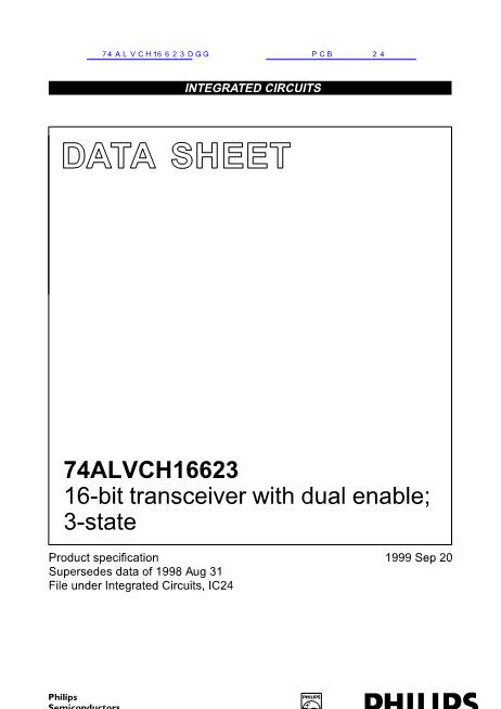 74ALVCH16623DGG數(shù)據(jù)手冊(cè)封面