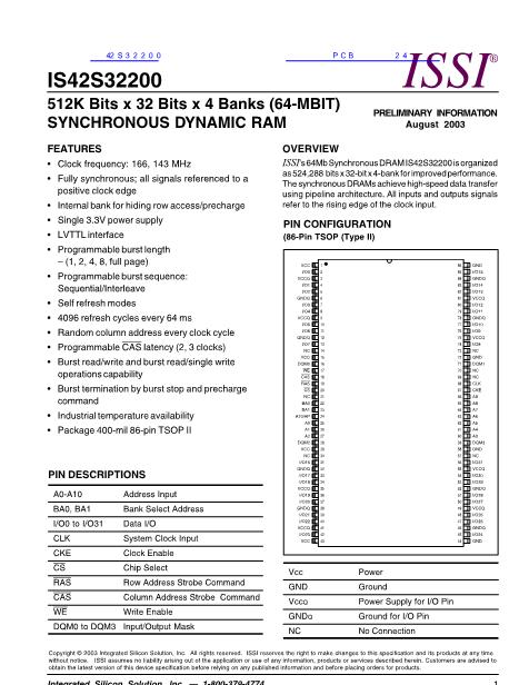 42S32200數(shù)據(jù)手冊封面