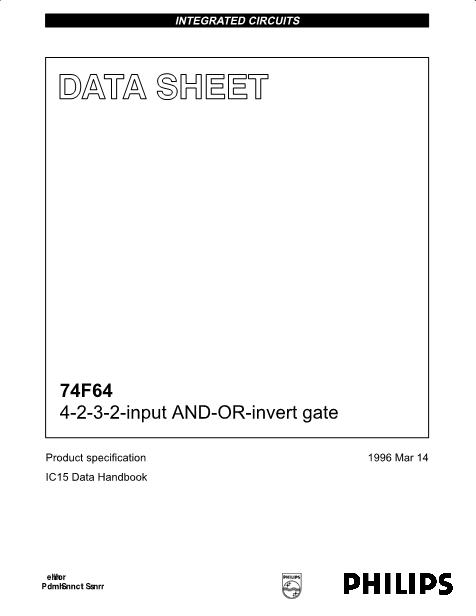 74F64数据手册封面
