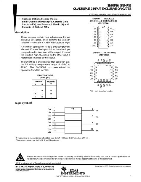SN54F86數(shù)據(jù)手冊(cè)封面