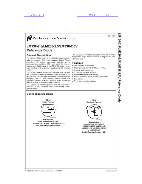 LM136-2.5数据手册封面
