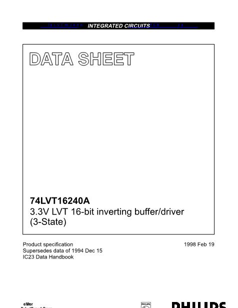 74LVT16240A数据手册封面
