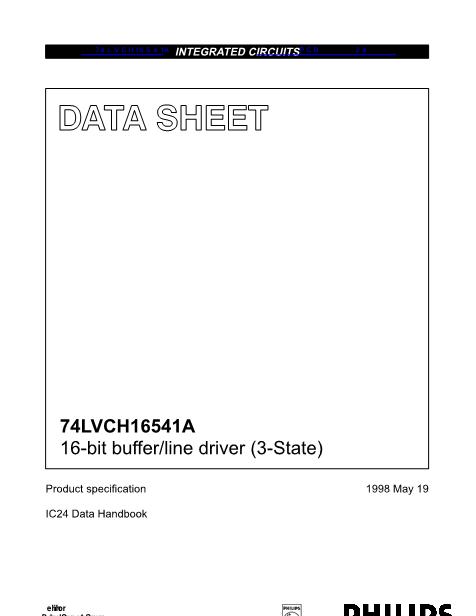 74LVCH16541A数据手册封面
