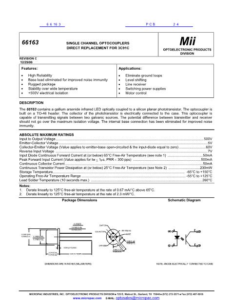 66163数据手册封面