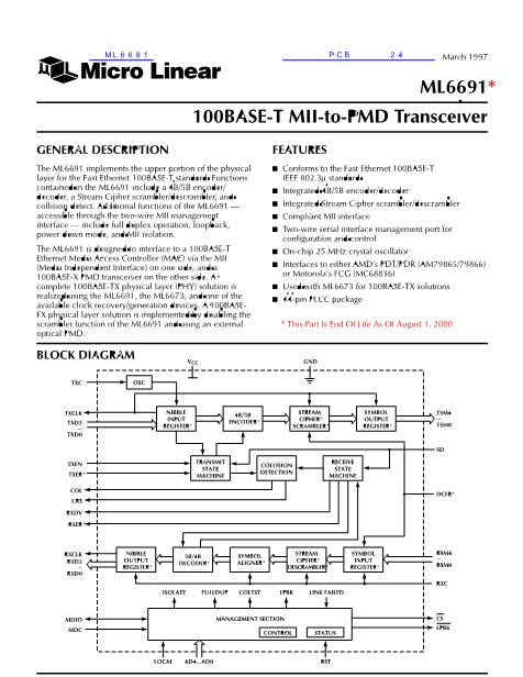 ML6691數(shù)據(jù)手冊(cè)封面