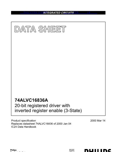 74ALVC16836ADGG數(shù)據(jù)手冊(cè)封面