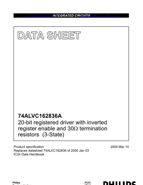 74ALVC162836ADGG數(shù)據(jù)手冊(cè)封面