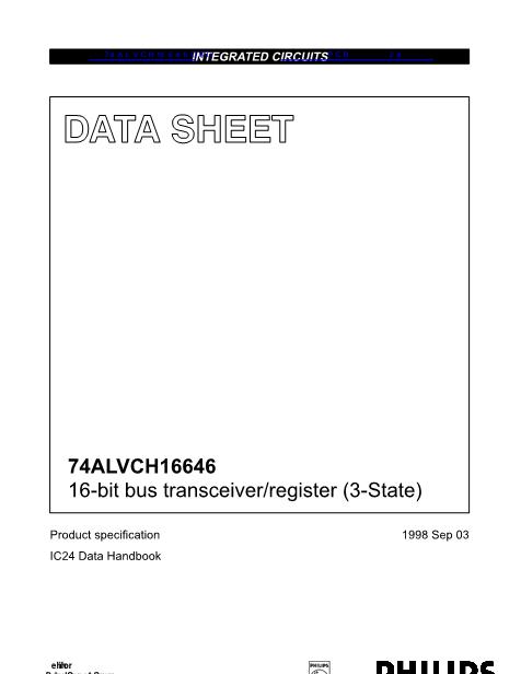74ALVCH16646DGG数据手册封面