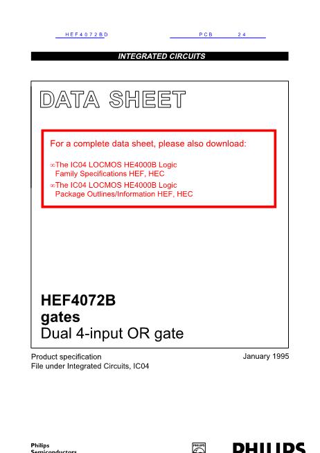 HEF4072BD数据手册封面