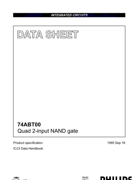 74ABT00数据手册封面