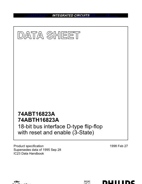 74ABT16823數(shù)據(jù)手冊(cè)封面