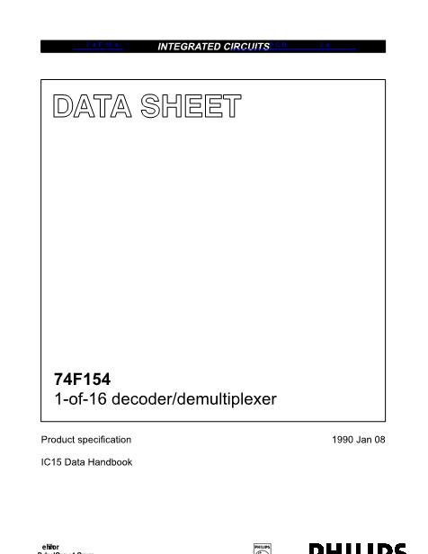 74F154数据手册封面