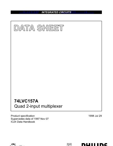 74LVC157ADB数据手册封面