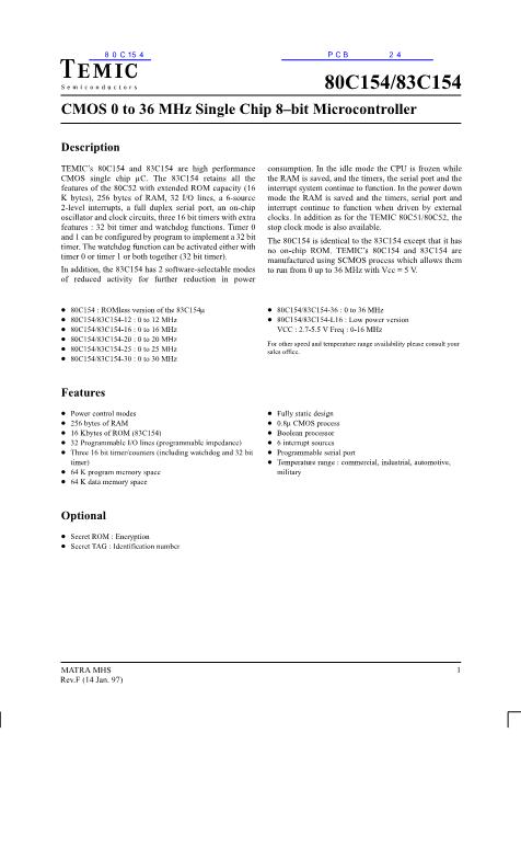 80C154數(shù)據(jù)手冊(cè)封面