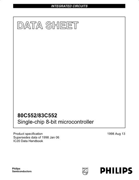 80C552数据手册封面