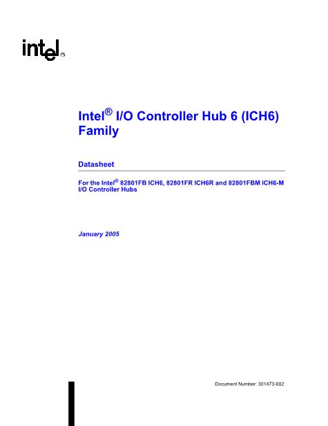 82801FB数据手册封面