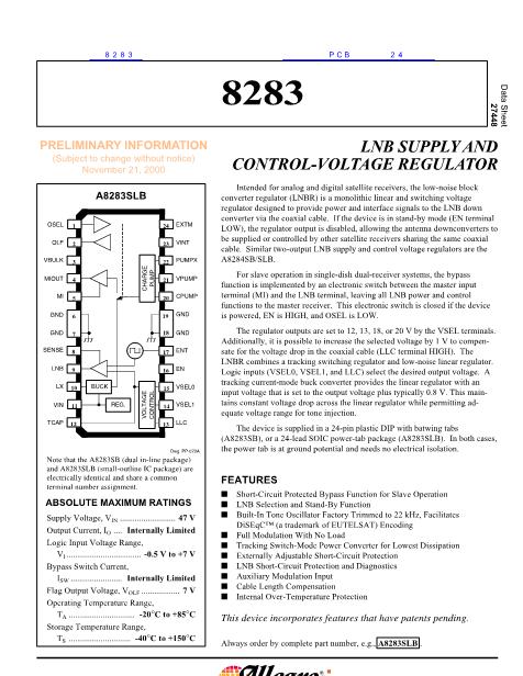 8283數(shù)據(jù)手冊封面