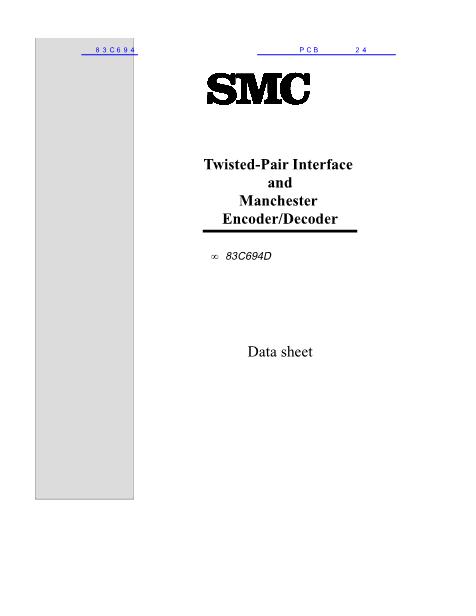 83C694數(shù)據(jù)手冊封面
