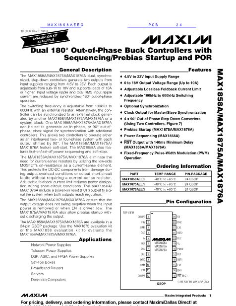 MAX1858AEEG数据手册封面