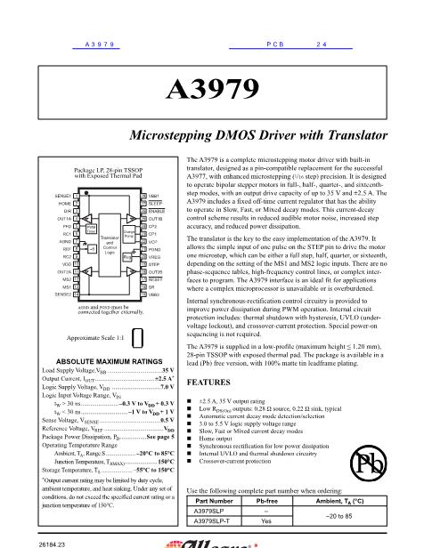 A3979數(shù)據(jù)手冊封面